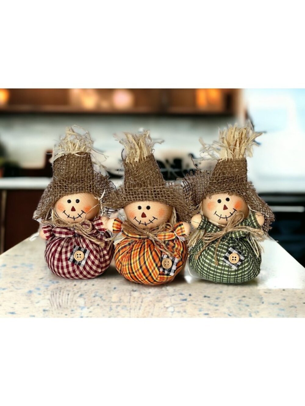 Thanksgiving Harvest Autumn Scarecrow Lot 3 Fall Doll Decoration Holiday Decor